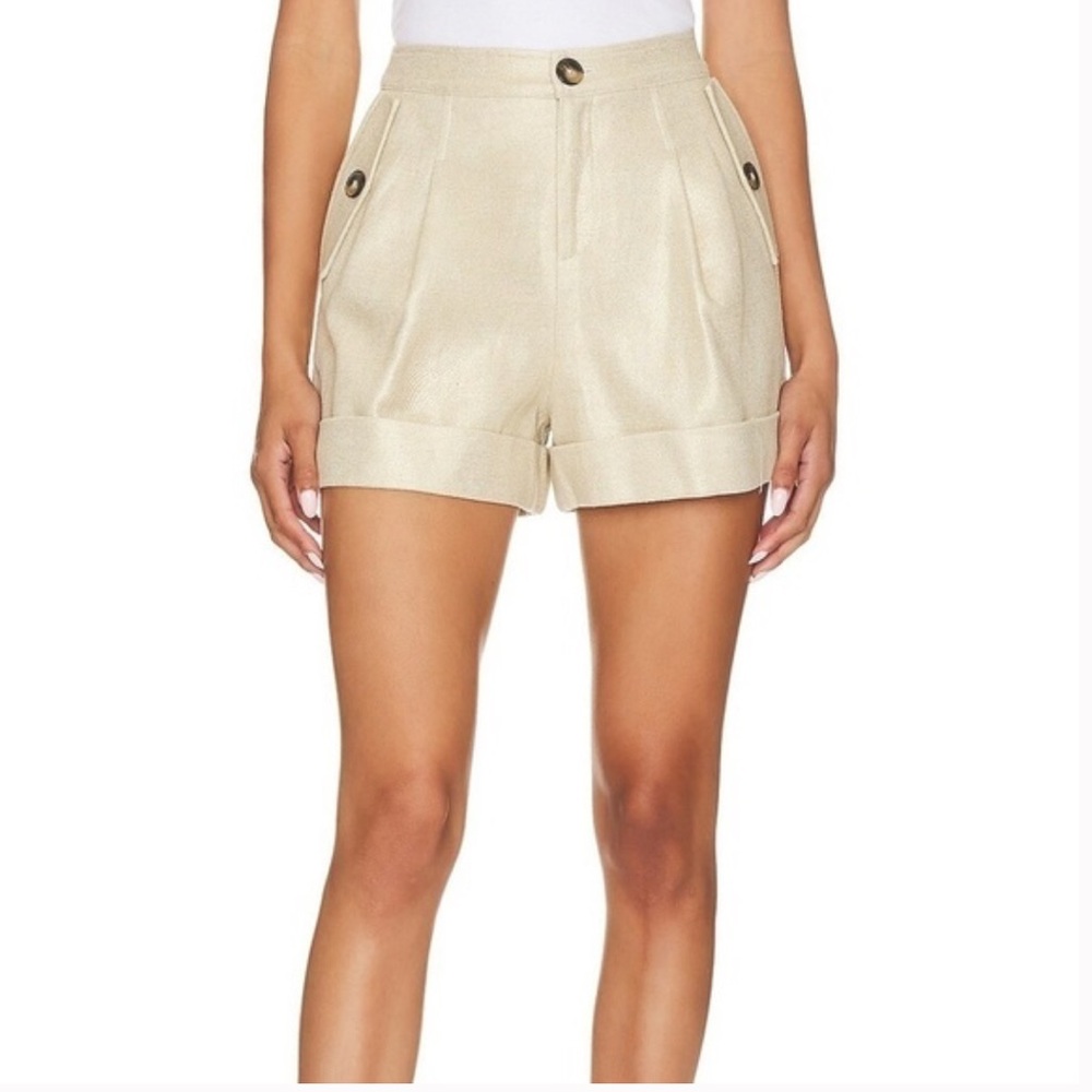 L’AGENCE safari short in pebble gold